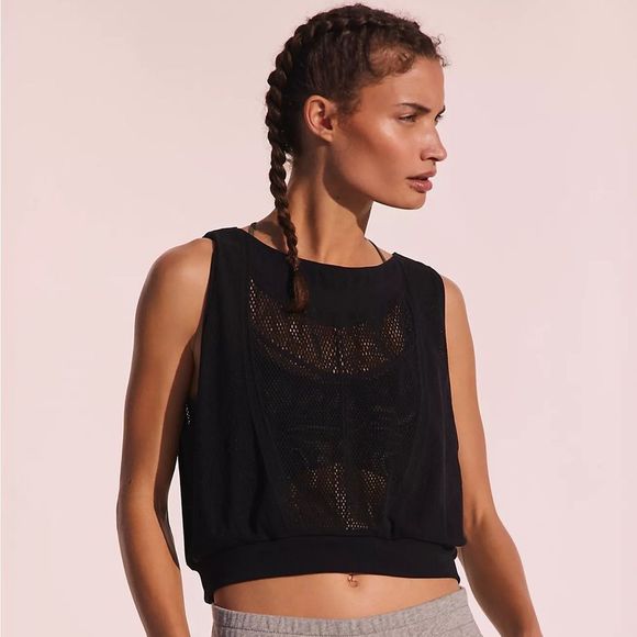Free People Tops - FREE PEOPLE | NWOT Running Through My Mind Tank in Black